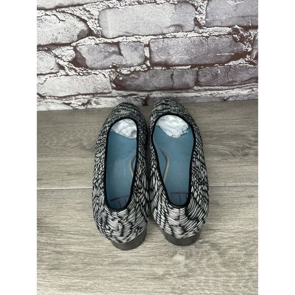 Thierry Rabotin Ivory Black Pattern Slip On Heel Loafers Shoes Women 41EU/10.5M - Picture 6 of 16